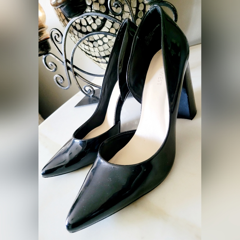Nine West Elegant Black Women's Patent Heels Business/Office/Carrer 8.5 - Picture 1 of 15